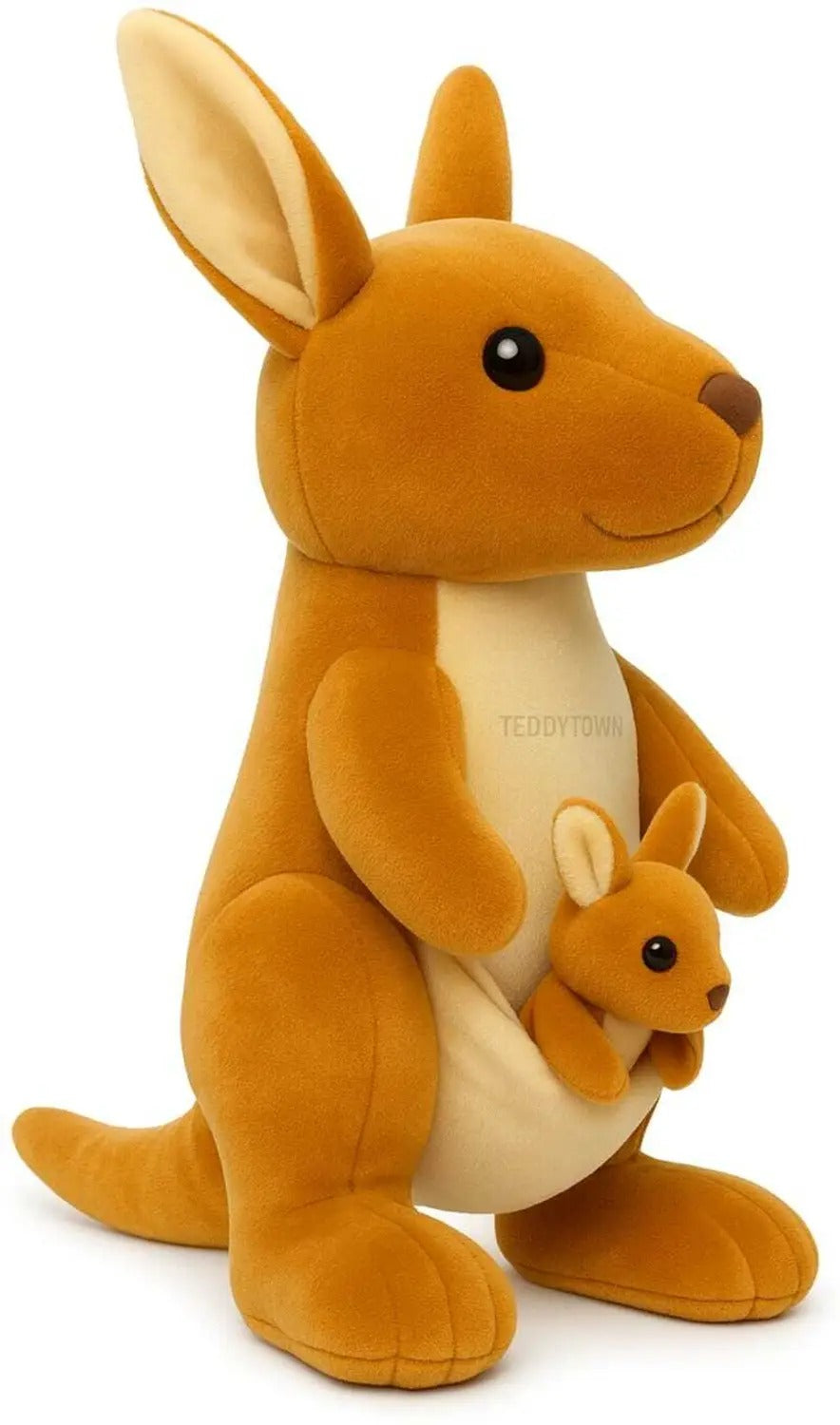 Mother Kangaroo Soft Toy with Baby – Cute Plush Stuffed Animal