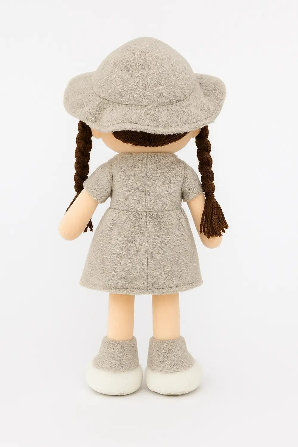 Soft Plush Girl Doll with Hat – Cute & Cuddly Fabric Doll