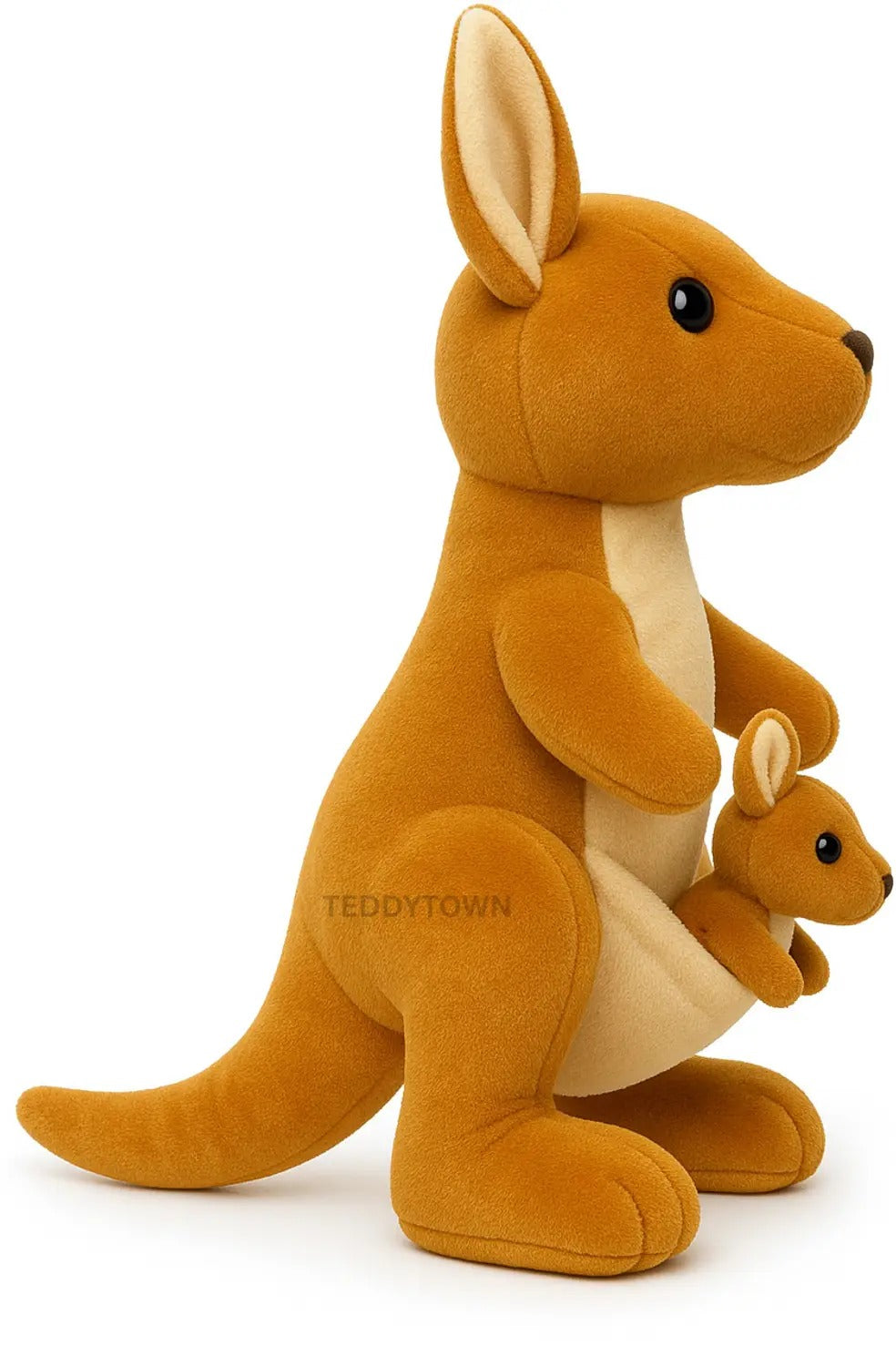 Mother Kangaroo Soft Toy with Baby – Cute Plush Stuffed Animal